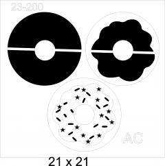 Stencil Donuts  23-200