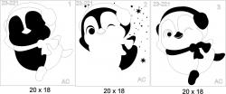 Stencil Pinguim  23-221