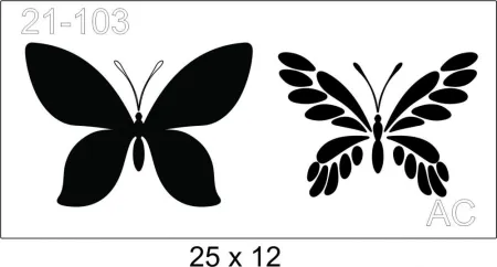 Stencil   Borboleta 21-103
