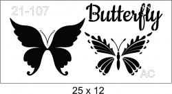 Stencil   Borboleta 21-107
