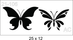 Stencil   Borboleta 21-106