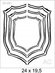 Stencil  Brasão/ Moldura  23-291