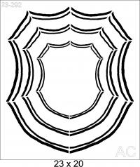 Stencil  Brasão/ Moldura  23-292