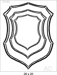 Stencil  Brasão/ Moldura  23-293