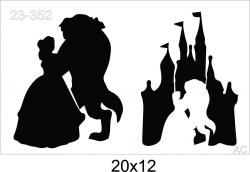 Stencil A Bela e a Fera 23-352