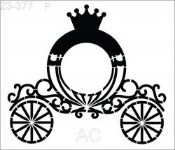 Stencil Carruagem de   Ref: 23-377