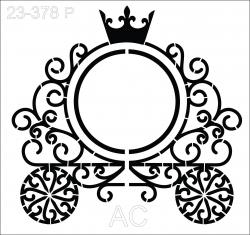 Stencil Carruagem de   Ref: 23-378