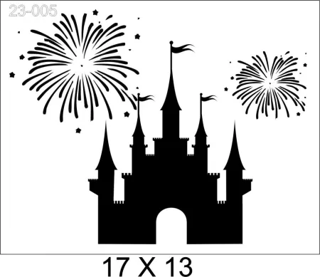 Stencil Castelo Cinderela Ref: 23-005