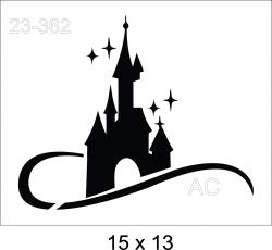 Stencil Castelo Disney 23-362