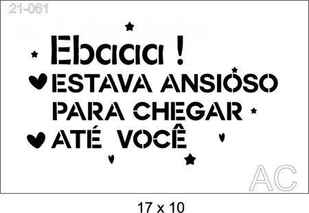 Stencil Chegou !! 21-061