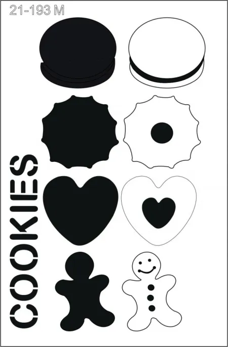 Stencil Cookies 21-193