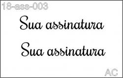 Stencil de Assinatura Personalizado -18ass003