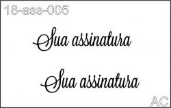 Stencil de Assinatura Personalizado - 18ass005
