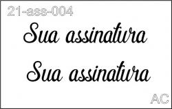 Stencil de Assinatura Personalizado - 21ass-004