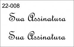 Stencil de Assinatura Personalizado - 22ass-008