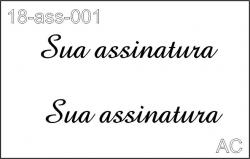 Stencil de Assinatura Personalizado - 18ass001