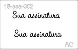 Stencil de Assinatura Personalizado - 18ass002