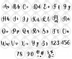 Stencil  ALFABETO de A a Z-  22-220