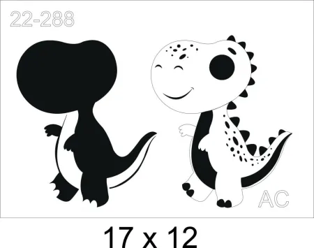 Stencil Dinossauro  Baby 22-288