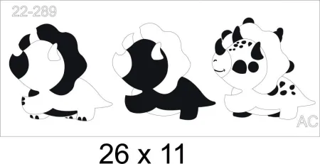 Stencil Dinossauro Baby 22-289