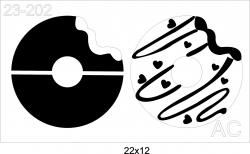 Stencil Donut  23-202