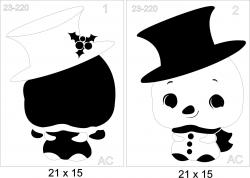 Stencil Boneco de Neve 23-220