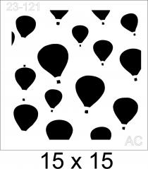 Stencil  Estamparia Balão... 23-121