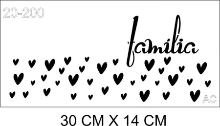 Stencil FAMÍLIA 20-200
