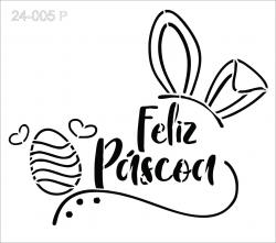 Stencil Feliz Páscoa 24-005
