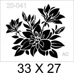 Stencil  flores  20FLOR041