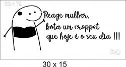 Stencil Flork  Reage mulher 22-179
