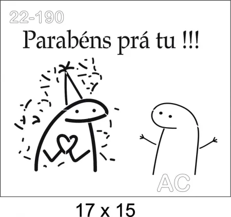 Stencil Flork    Parabéns... 22-190