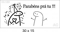 Stencil Flork  Parabéns ...   22-180