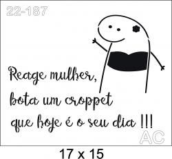 Stencil Flork Reage mulher 22-187
