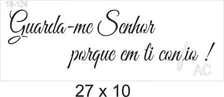 Stencil  Guarda-me Senhor ....  18-124