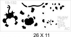 Stencil infantil /MACAQUINHO19inf132