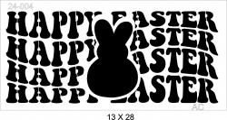 Stencil Happy Easter 24-004