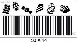 Stencil  Listra bombons 22-043