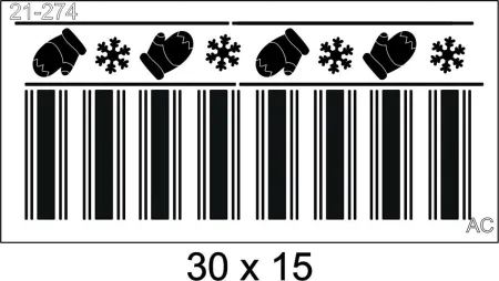 Stencil   Listras  Natal Luvinhas  21-274