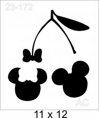 Stencil  Minie  Cerejinhas   23-172