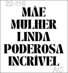 Stencil Mãe, mulher... 22-116