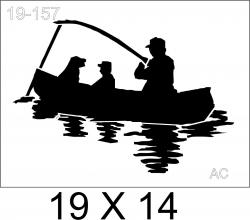 Stencil  Barco- pescador   19-157
