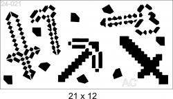 Stencil  MINECRAFT 24-021
