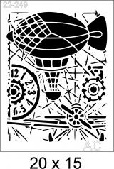 Stencil Mixed Media  22-249