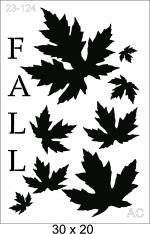Stencil Folhas de Outono -Arte em Cortes