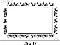 Stencil  Moldura  Botinhas  21-319