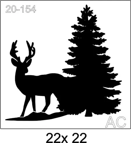 Stencil Natal/ Pinheiro  20-154