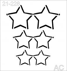 Stencil   Óculos Estrela  21-228