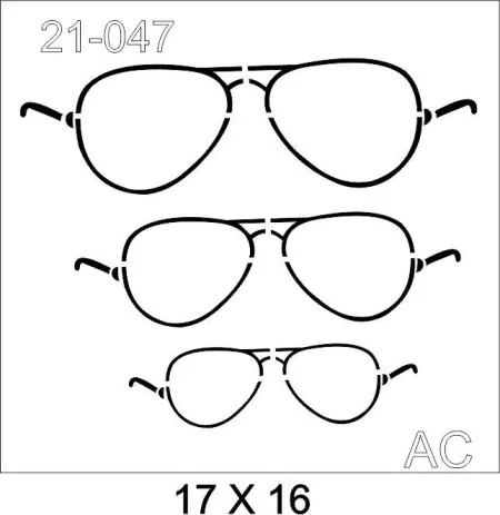 Stencil   oculos Ray ban 21-047