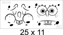 Stencil para pintura  Bob 3 ... Arte em Cortes